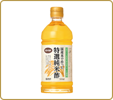 日本のお米をたっぷり使って醸造 CO・OP国産米で作った特選純米酢 まろやかさと、味の良さ、いろいろな料理に最適と思います。（よっこさん）